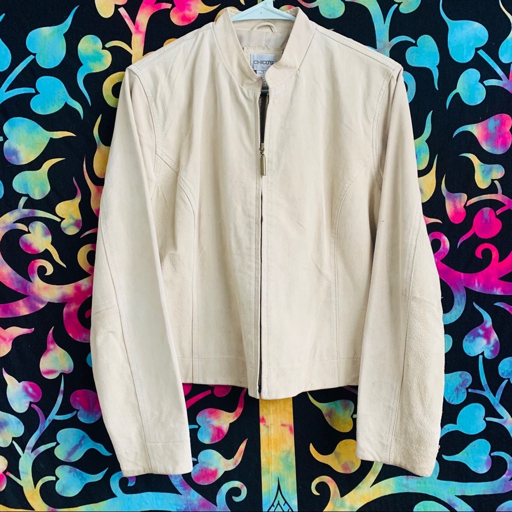 🖤 Chico’s Light Tan Suede Jacket